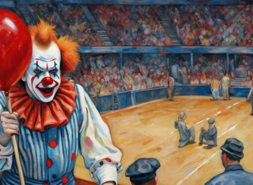 Клоун идёт на манеж